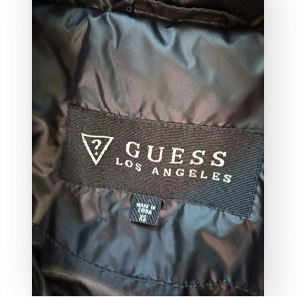 Guess women down puffer Jacket black extra small - Picture 7 of 8